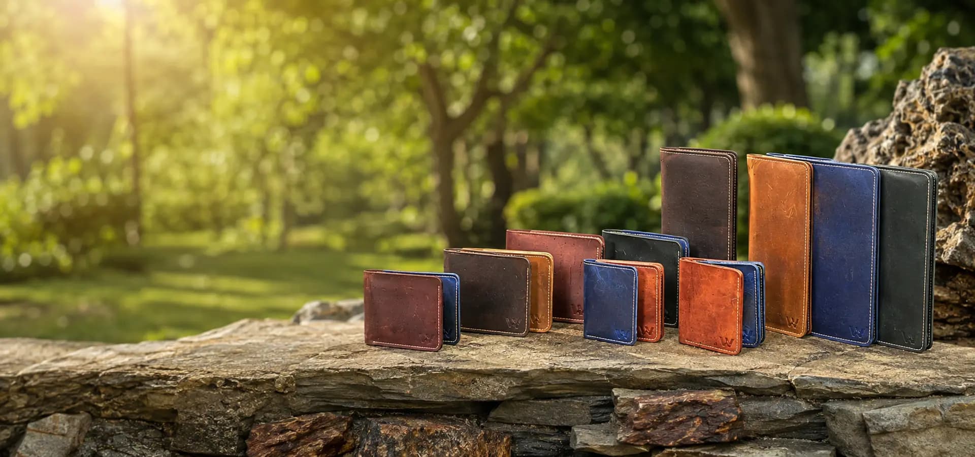 Wrenza handcrafted full-grain leather wallets and accessories collection